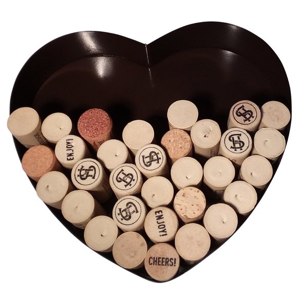 Wine Cork Holder- Metal Letter / Succulent Decoration - Picture 14 of 15